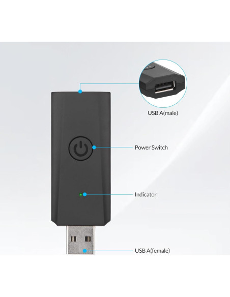 Interruptor USB Inalámbrico Reiie RT040 Control Inteligente