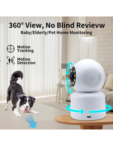 Cámara IP WiFi 4MP Dzcctvipc con Visión Nocturna 15m