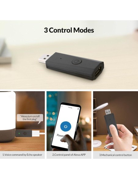 Interruptor USB Inalámbrico Reiie RT040 Control Inteligente