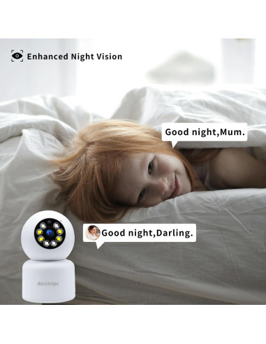 Cámara IP WiFi 4MP Dzcctvipc con Visión Nocturna 15m