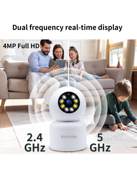 Cámara IP WiFi 4MP Dzcctvipc con Visión Nocturna 15m