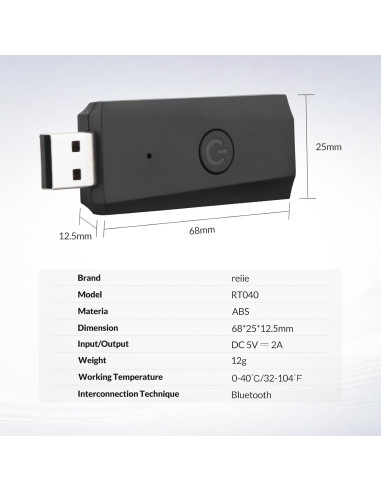Interruptor USB Inalámbrico Reiie RT040 Control Inteligente