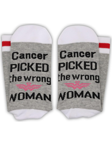 Calcetines GJTIM Regalo Divertido para Mujeres Cáncer
