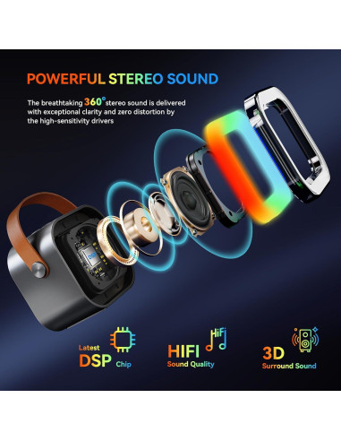 Máquina de Karaoke Peski K-51 Mini Bluetooth 2 Micrófonos