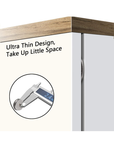 Mousike Imán de Puerta Magnético 4 Paquete Acero Inoxidable