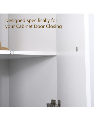 Mousike Imán de Puerta Magnético 4 Paquete Acero Inoxidable