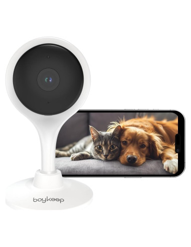 Cámara de Seguridad Interior 2K BoyKeep con Audio Bidireccional
