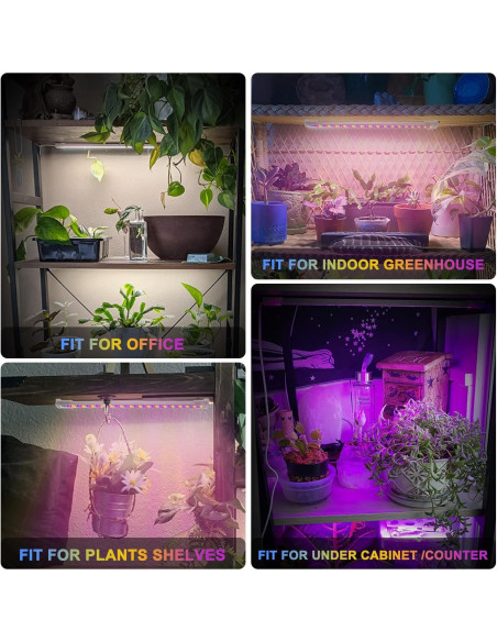 Luces de Crecimiento Mosthink 2 Paquetes LED Espectro Completo