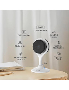 Cámara de Seguridad Interior 2K BoyKeep con Audio Bidireccional 2