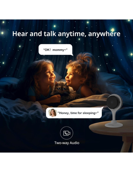 Cámara de Seguridad Interior 2K BoyKeep con Audio Bidireccional Cámara de Seguridad Interior 2K BoyKeep con Audio Bidireccional