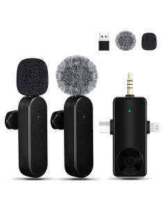 Micrófono Lavalier Inalámbrico Tearstone 3 en 1 para iPhone