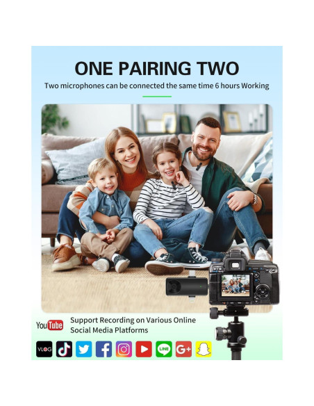 Micrófono Lavalier Inalámbrico Tearstone 3 en 1 para iPhone