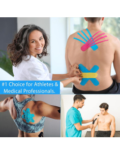 Cinta de Kinesiología StarkTape 5cm x 35m Negra 2