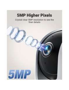 Cámara de Seguridad MUBVIEW 5MP WiFi Interior 360 2