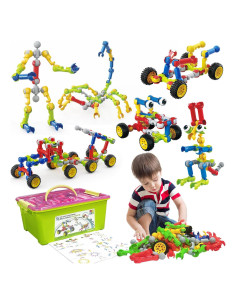 Juguetes de Construcción Huaker 180 Piezas Educativos