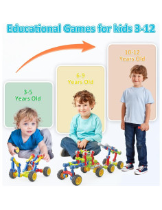 Juguetes de Construcción Huaker 180 Piezas Educativos 2