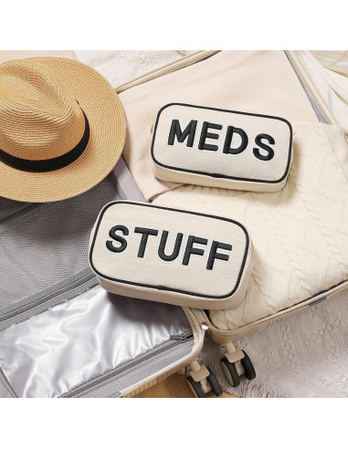 Bolsa de Maquillaje Uekeboag Lona Negra 25x13x6 cm