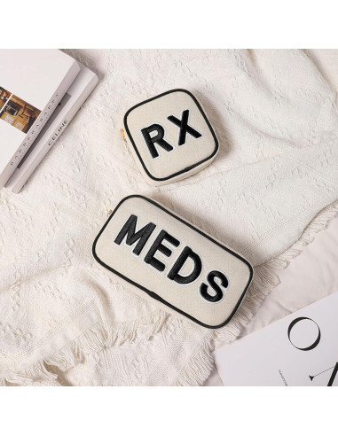 Bolsa de Maquillaje Uekeboag Lona Negra 25x13x6 cm