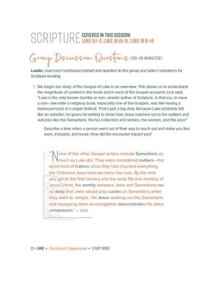 Luke Bible Study Guide plus Streaming Video: Gut-Level Compassion (Beautiful Word Bible Studies)