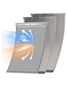 Aleta Reemplazo Puerta Perro Grande MIAOTONG 25,7x42,9cm