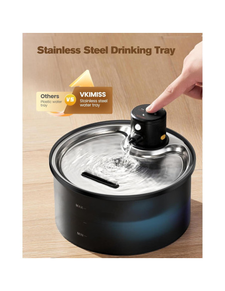 Fuente de Agua Inalámbrica VKIMISS 3.2L para Gatos