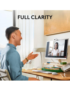Webcam Logitech Brio 100 Full HD 1080p con Micrófono - Blanco 2