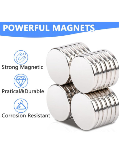 Imán de Neodimio Keukenket 20x3mm 25 Piezas Fuerte