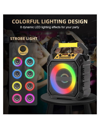 Máquina de Karaoke VS-K170BG con 2 Micrófonos Inalámbricos