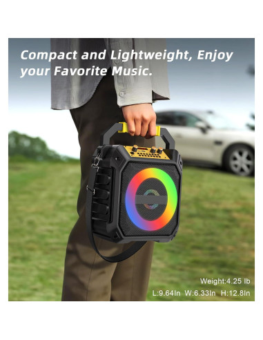 Máquina de Karaoke VS-K170BG con 2 Micrófonos Inalámbricos