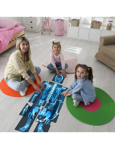 16 Piezas Rayos X Humanos Lineshading Azul para Niños