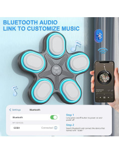 Máquina de Boxeo Musical EPHESPORT MBT-11 para Niños 2