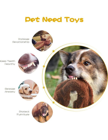 FIREOR Juguetes Squeaky para Perros 5 Piezas Interactivos