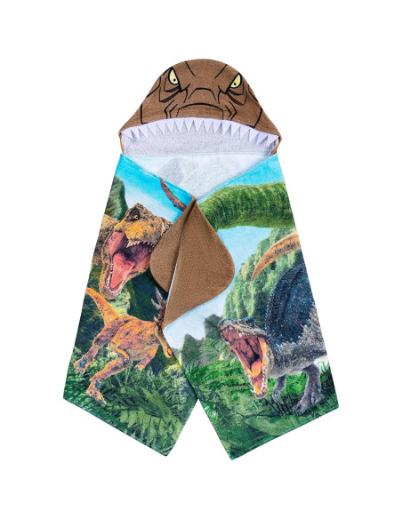 Toalla con Capucha Franco Kids Jurassic World 61x127 cm