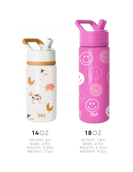 Botella de Agua Aislada Simple Modern Kids 414ml Tie-Dye