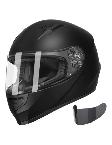 Casco GLX GX11 Integral Negro Mate Grande - Aprobado DOT