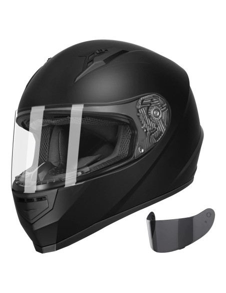Casco de Motocicleta GLX GX11 Grande Negro Mate Integral Casco de Motocicleta GLX GX11 Grande Negro Mate Integral