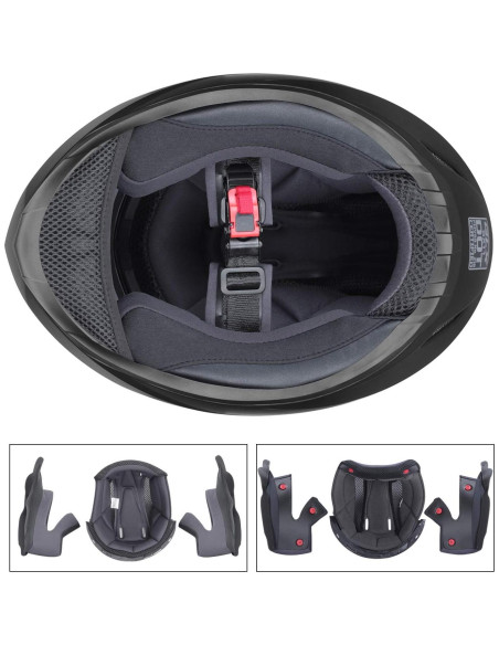 Casco GLX GX11 Integral Negro Mate Grande - Aprobado DOT Casco GLX GX11 Integral Negro Mate Grande - Aprobado DOT