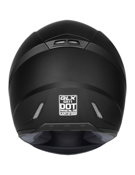 Casco de Motocicleta GLX GX11 Grande Negro Mate Integral Casco de Motocicleta GLX GX11 Grande Negro Mate Integral