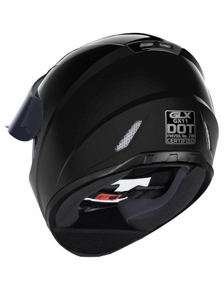 Casco GLX GX11 Integral Negro Extra Grande con Visera Casco GLX GX11 Integral Negro Extra Grande con Visera