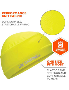 Gorro Refrigerante Ergodyne Chill Its 6632 UPF 50 Verde Lima 2