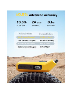 Medidor de Presión de Neumáticos Digital HYVOHEX 200 PSI 2