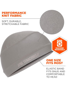 Gorra Enfriadora Ergodyne Chill Its 6632 UPF 50 Gris 2