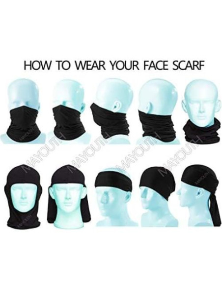 Balaclava MAYOUTH 3 en 1 UV 50+ para Hombres Gris Oscuro