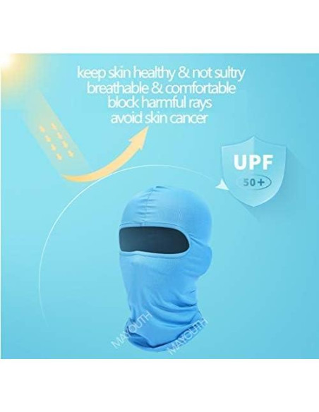 Balaclava MAYOUTH 3 en 1 UV 50+ para Hombres Gris Oscuro
