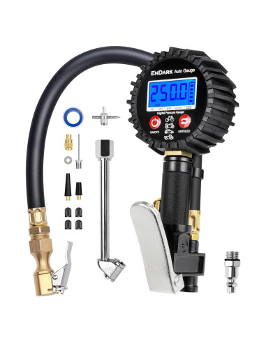 Medidor de Presión de Neumáticos Digital ENDARK 250 PSI