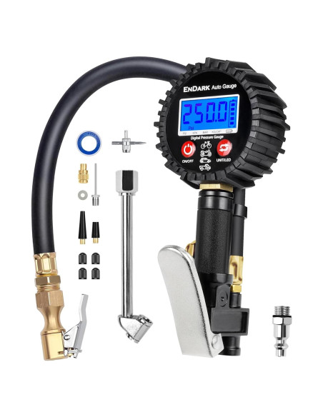 Medidor de Presión de Neumáticos Digital ENDARK 250 PSI