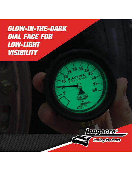 Medidor de Presión de Neumáticos Analógico Longacre 50417 0-4 Bar