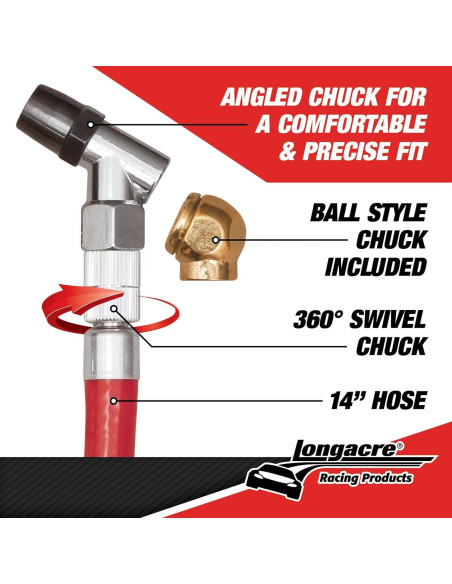 Medidor de Presión de Neumáticos Analógico Longacre 50417 0-4 Bar