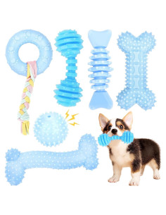 Juguetes para Cachorros CGBD Paquete de 6 Azul Masticar