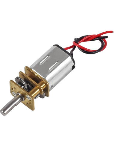 10 Piezas Motor de Engranaje Mini N20 DC 3V-6V Metal